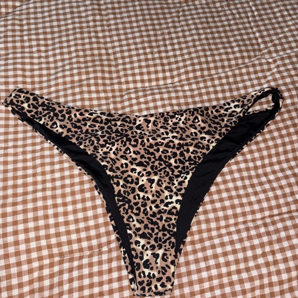 RELLECIGA Checkered and Leopard Bikini Bottom